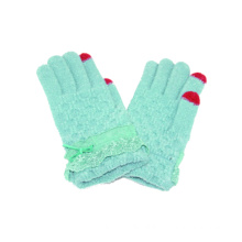 Fashion Printed Acrylic Knitted Touch Screen Winter Magic Gloves